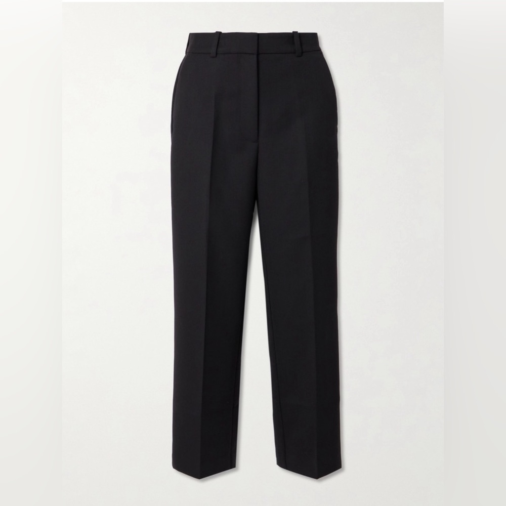 Anine Bing Black Cropped Tapered Pant